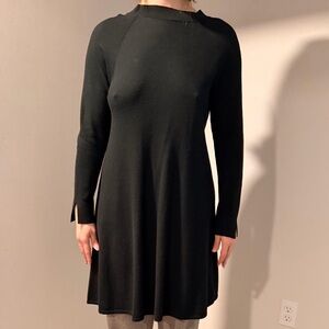 LOFT Black Knit Long Sleeve Tunic